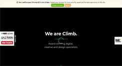 Desktop Screenshot of climbcreative.co.uk
