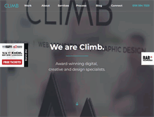 Tablet Screenshot of climbcreative.co.uk